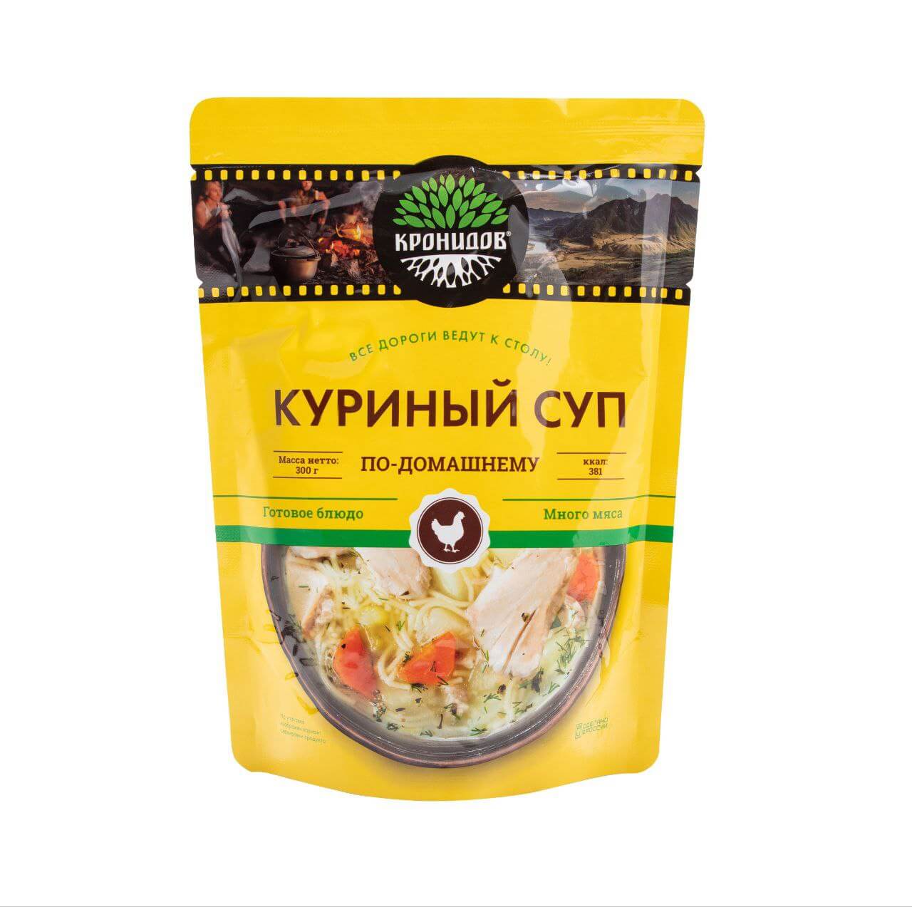 Готовый суп из курицы - купить в упаковке Кронидов