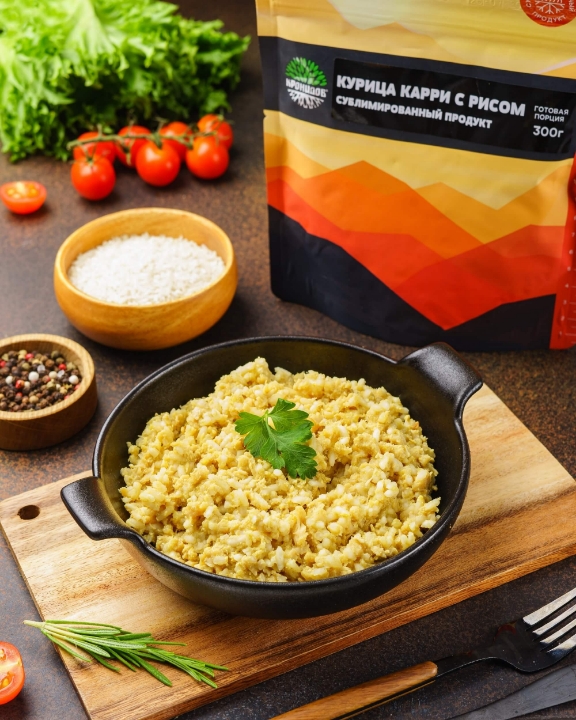 Сублимированная Курица Карри с рисом